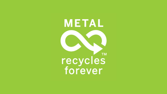 metal recycles forever logo
